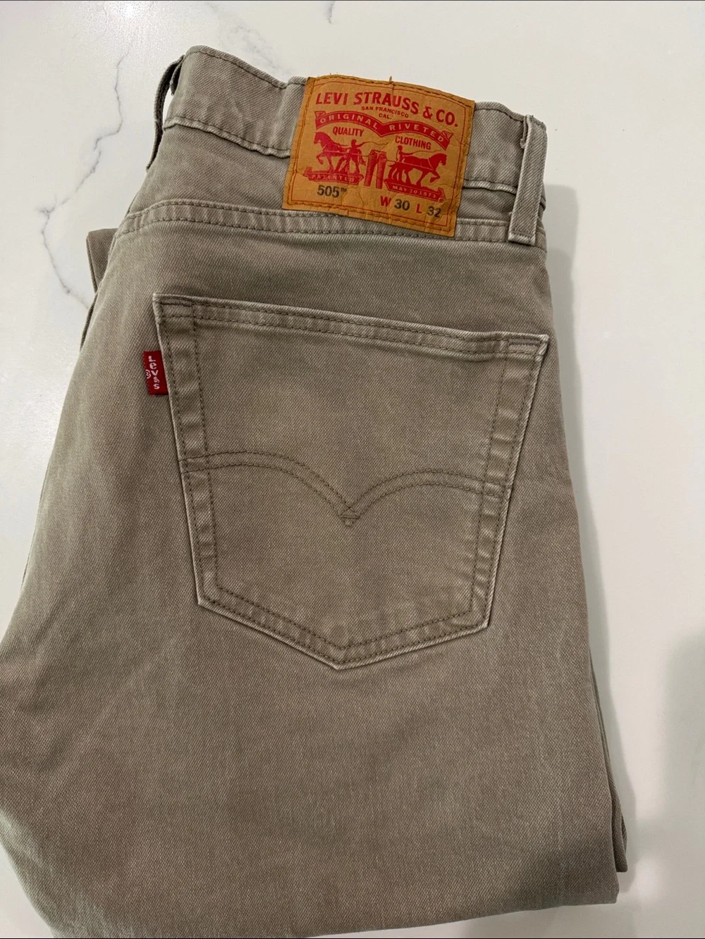Levi's Men's Straight Jeans in Taupe Beige
